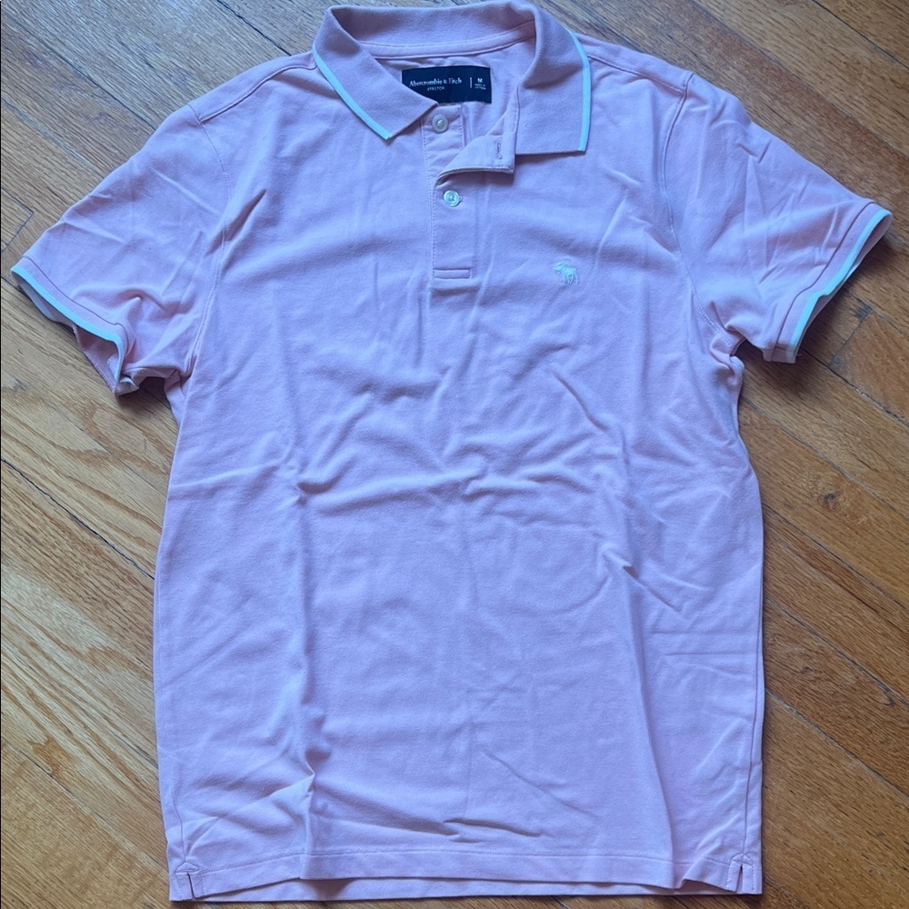 Abercrombie & Fitch Light Pink Polo Shirt